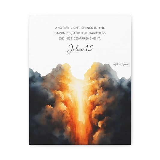 John 1:5 Wall Art Canvas