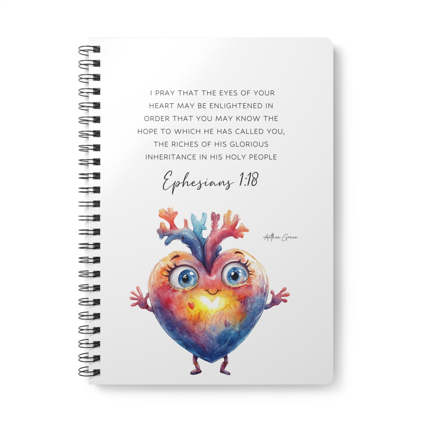 Ephesians 1:18 Spiral A5 Notebook