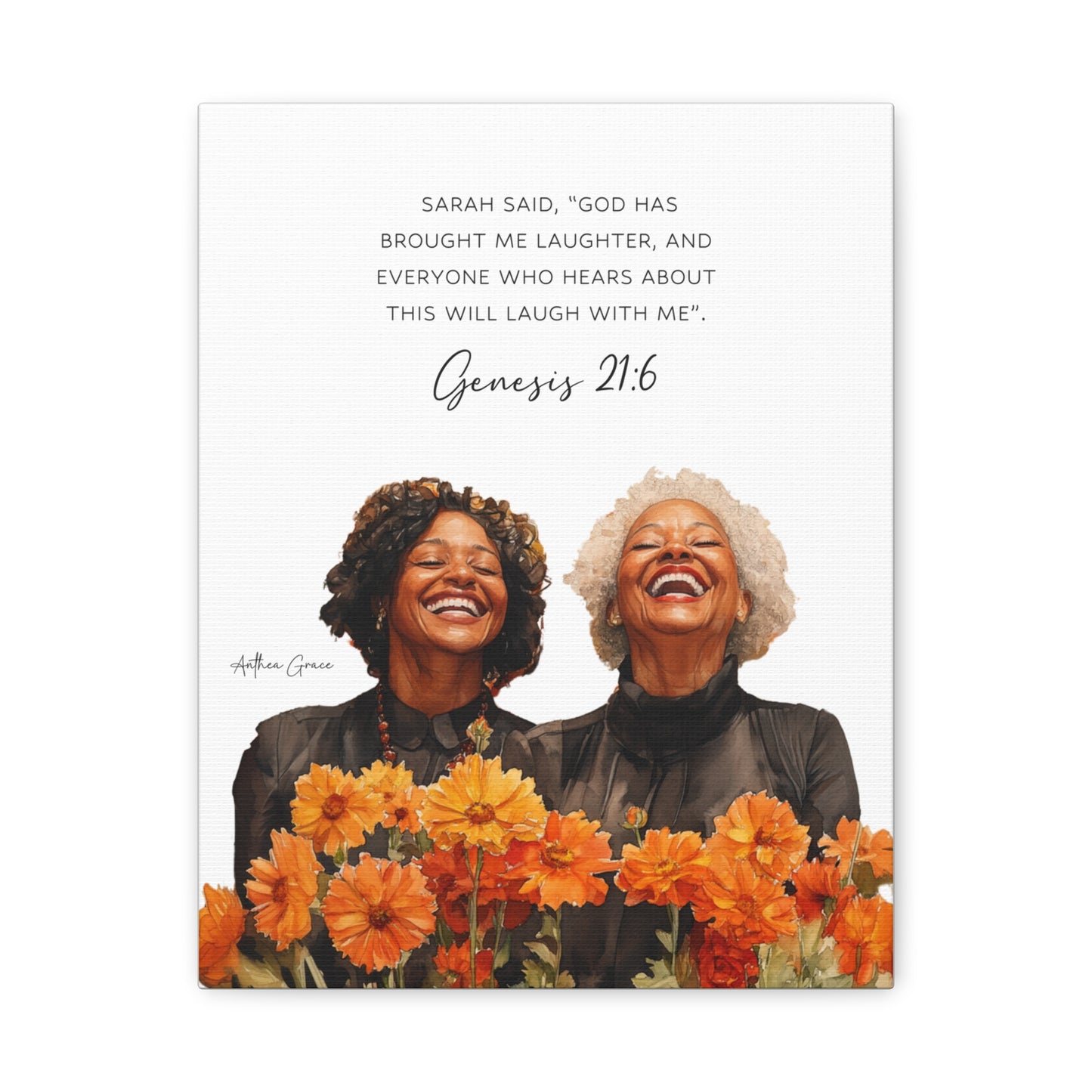 Genesis 21:6 Wall Art Canvas