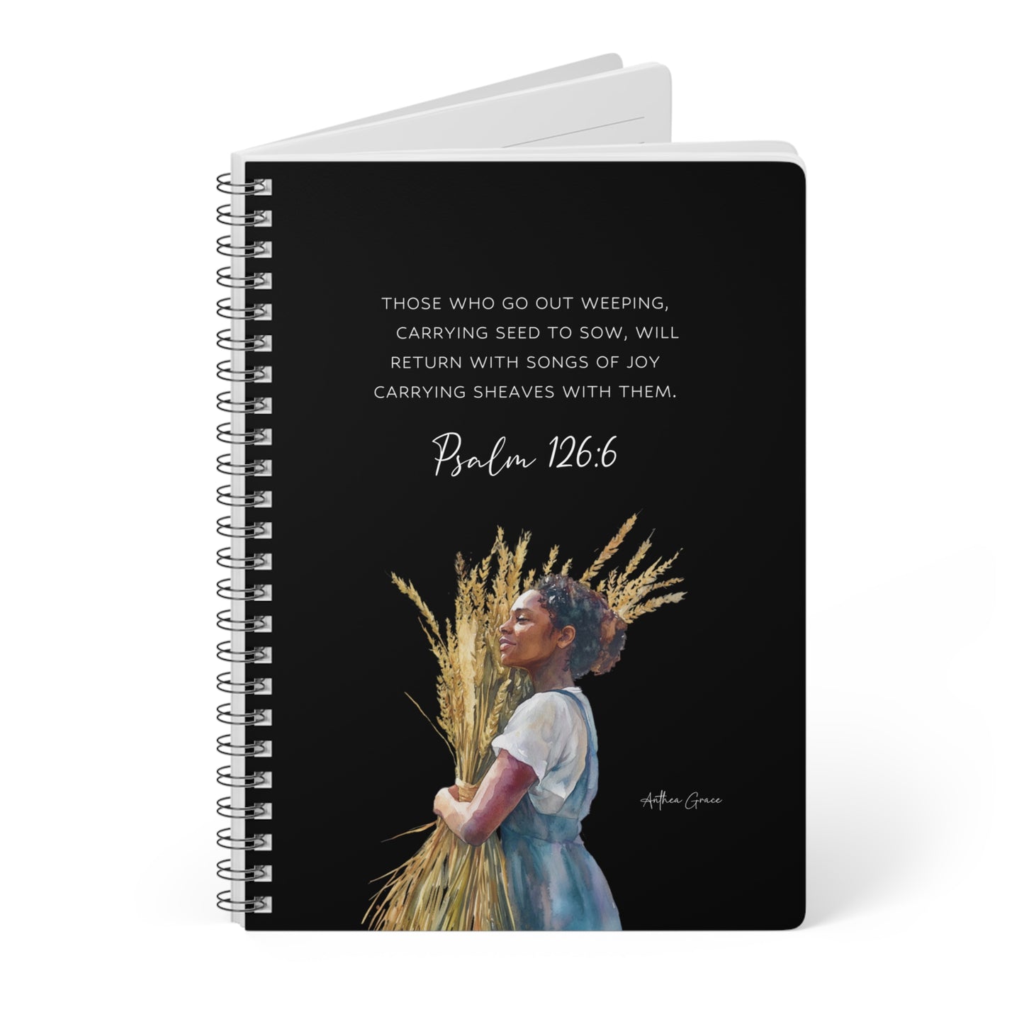 Psalm 126:6 Spiral A5 Notebook