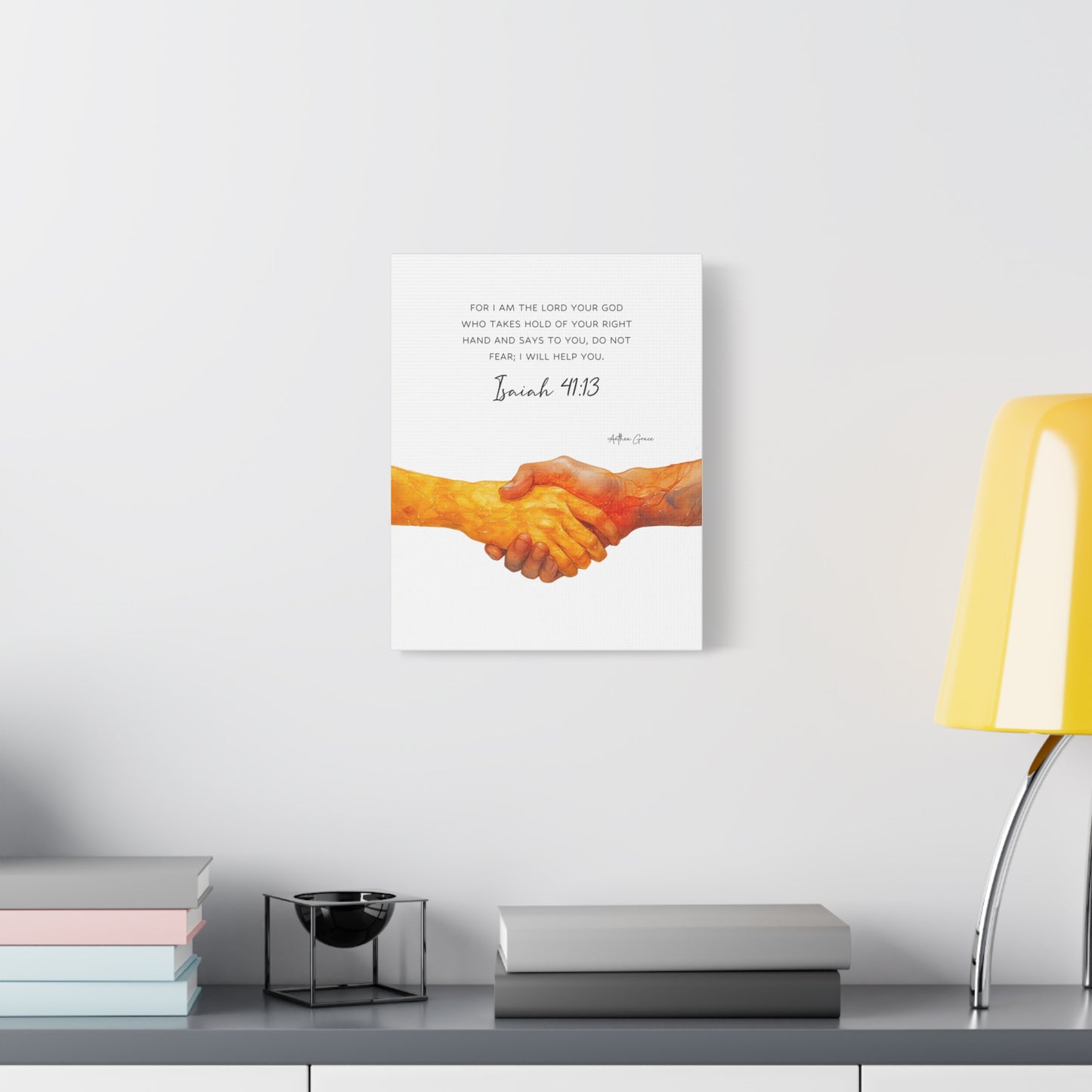 Isaiah 41:13 Wall Art Canvas