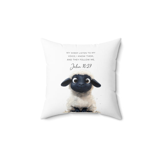 John 10:27 Cozy Decorative Pillow
