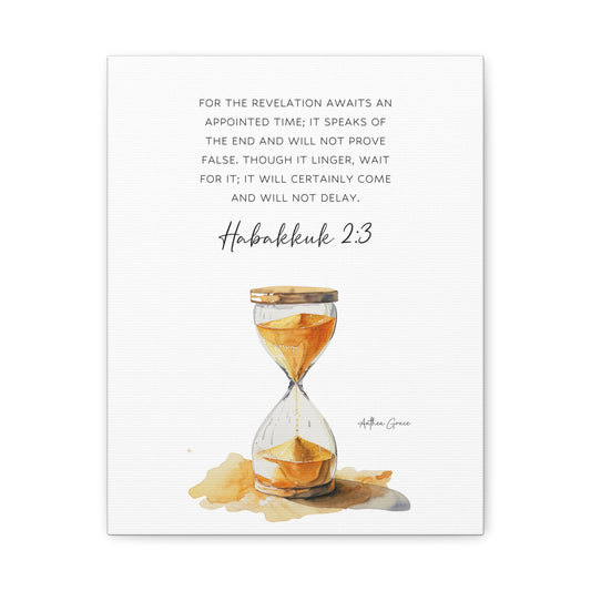 Habakkuk 2:3 Wall Art Canvas