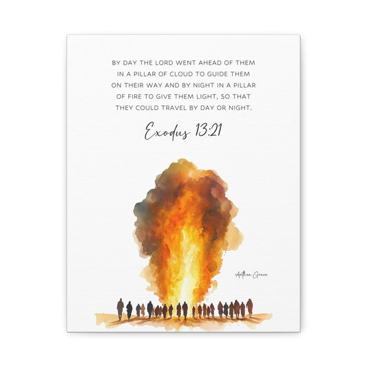 Exodus 13:21 Wall Art Canvas