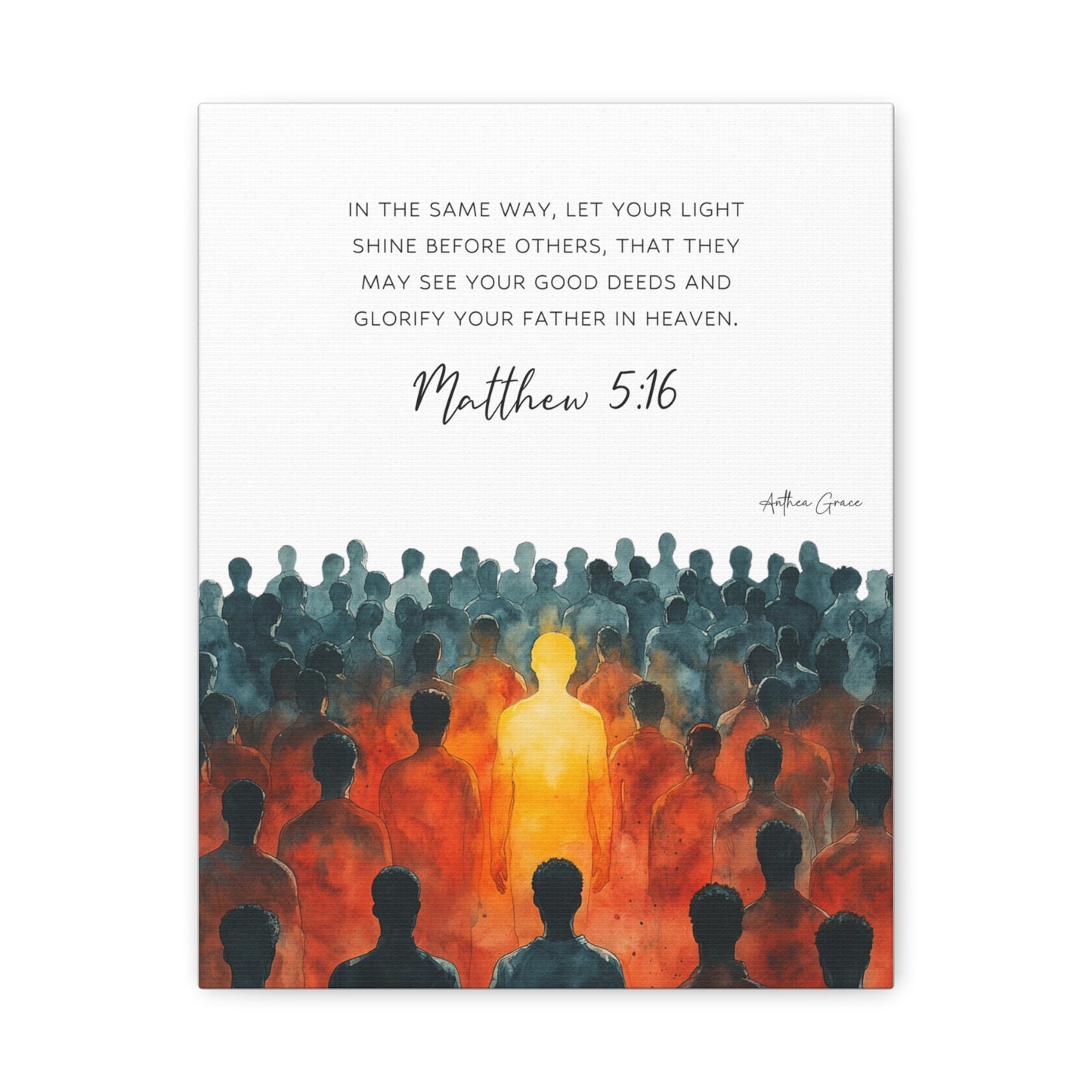 Matthew 5:16 Wall Art Canvas