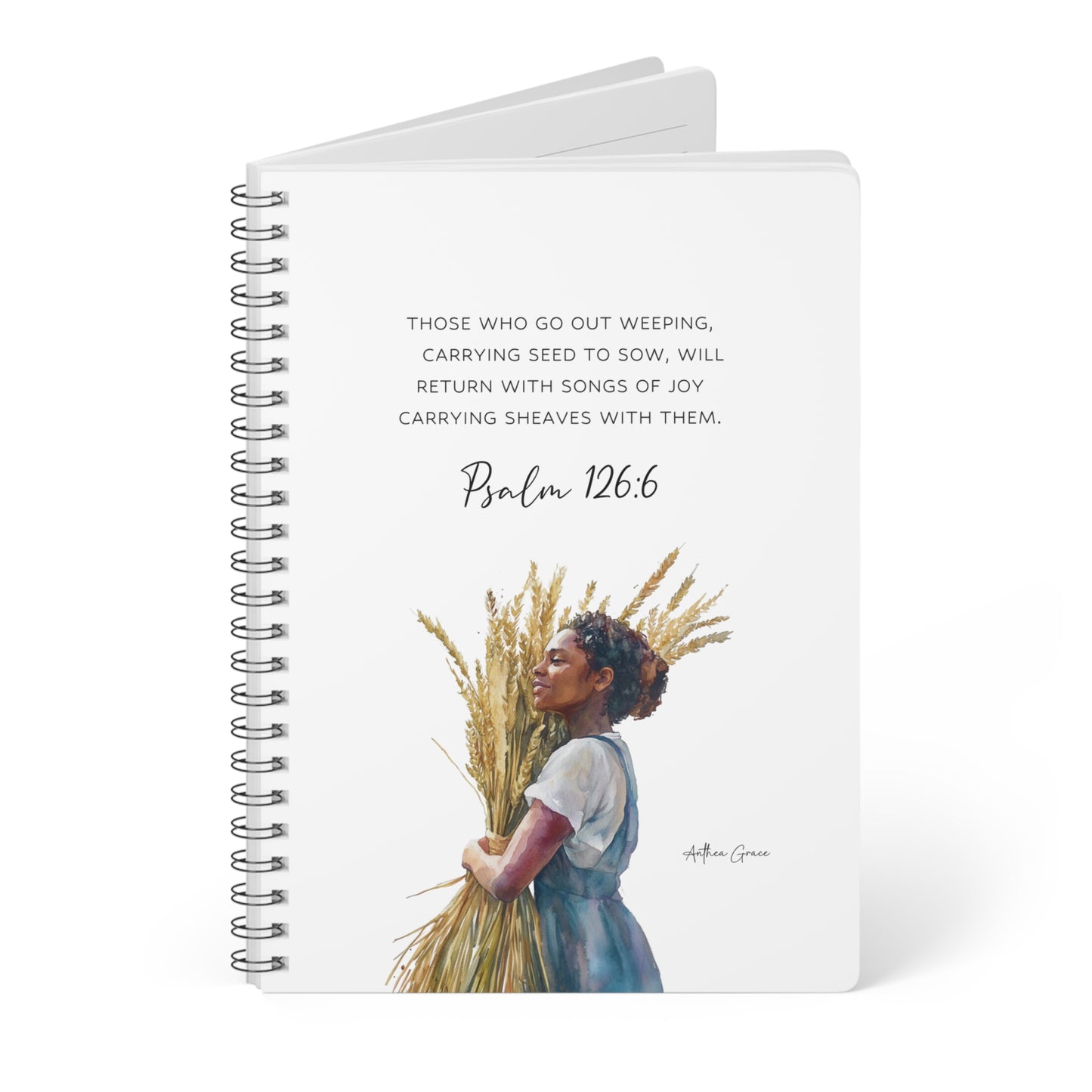 Psalm 126:6 Spiral A5 Notebook