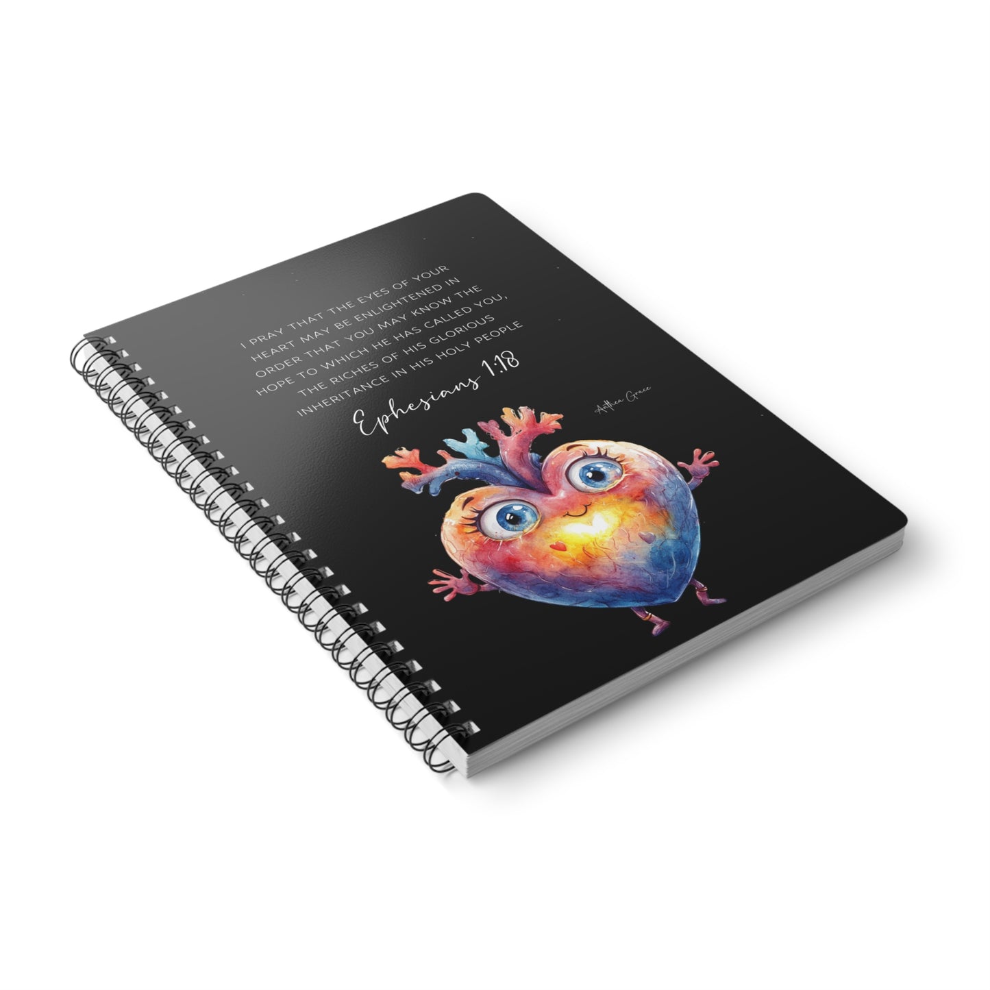 Ephesians 1:18 Spiral A5 Notebook