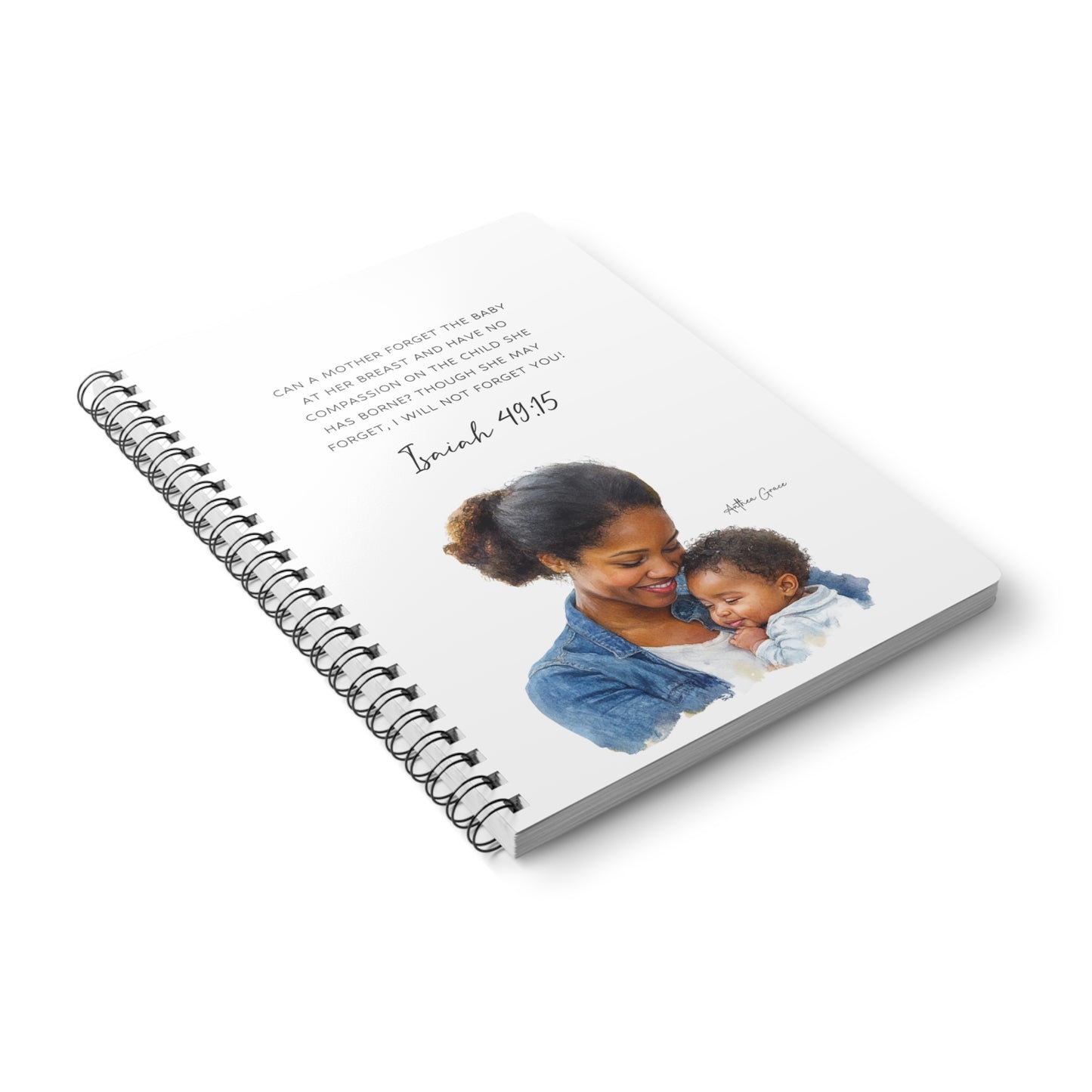 Isaiah 49:15 Spiral A5 Notebook