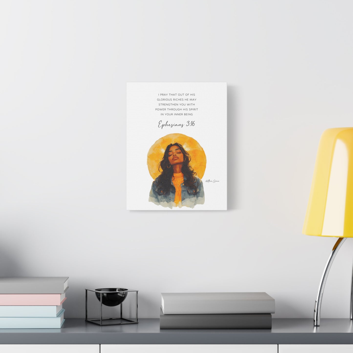 Ephesians 3:16 Wall Art Canvas