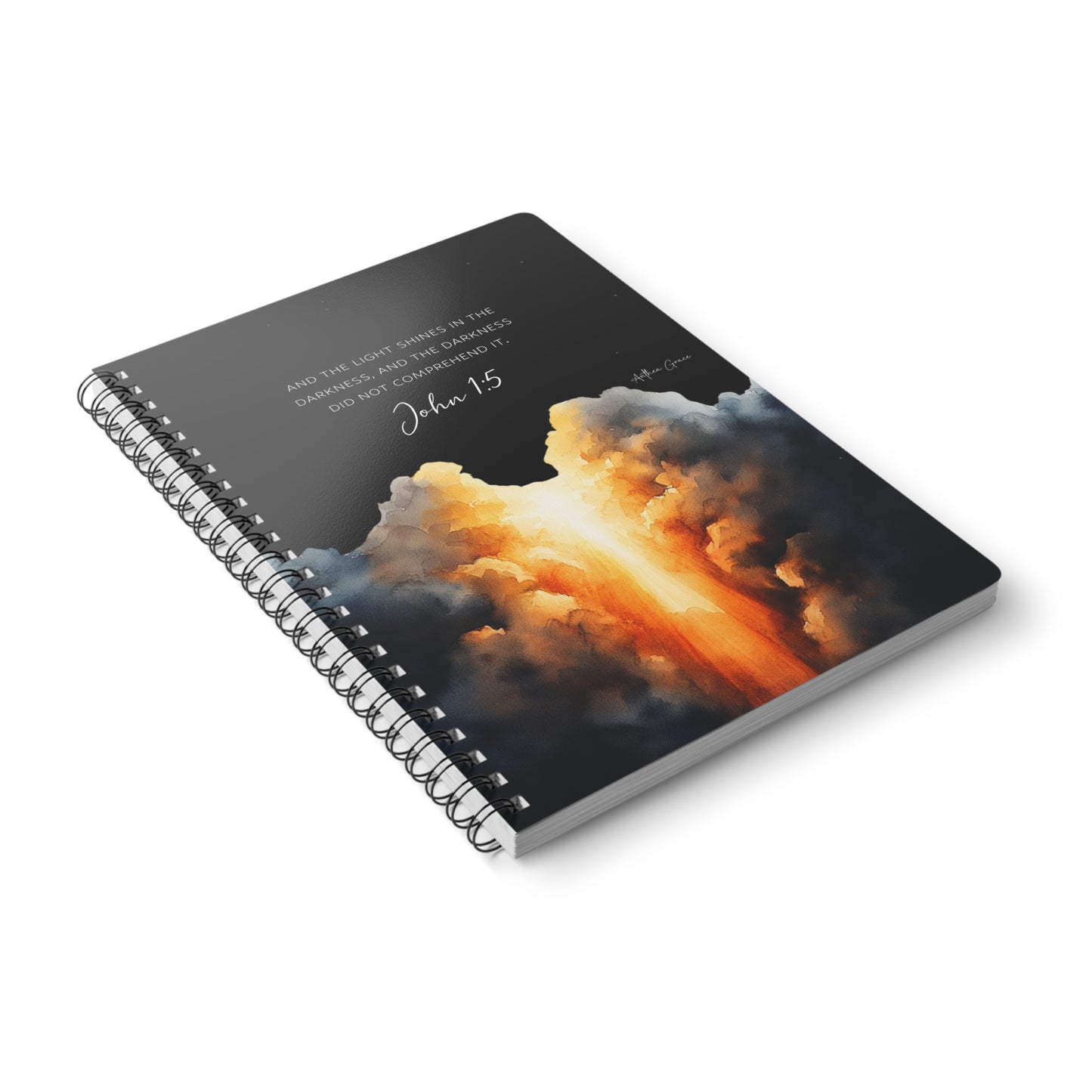 John 1:5 Spiral A5 Notebook