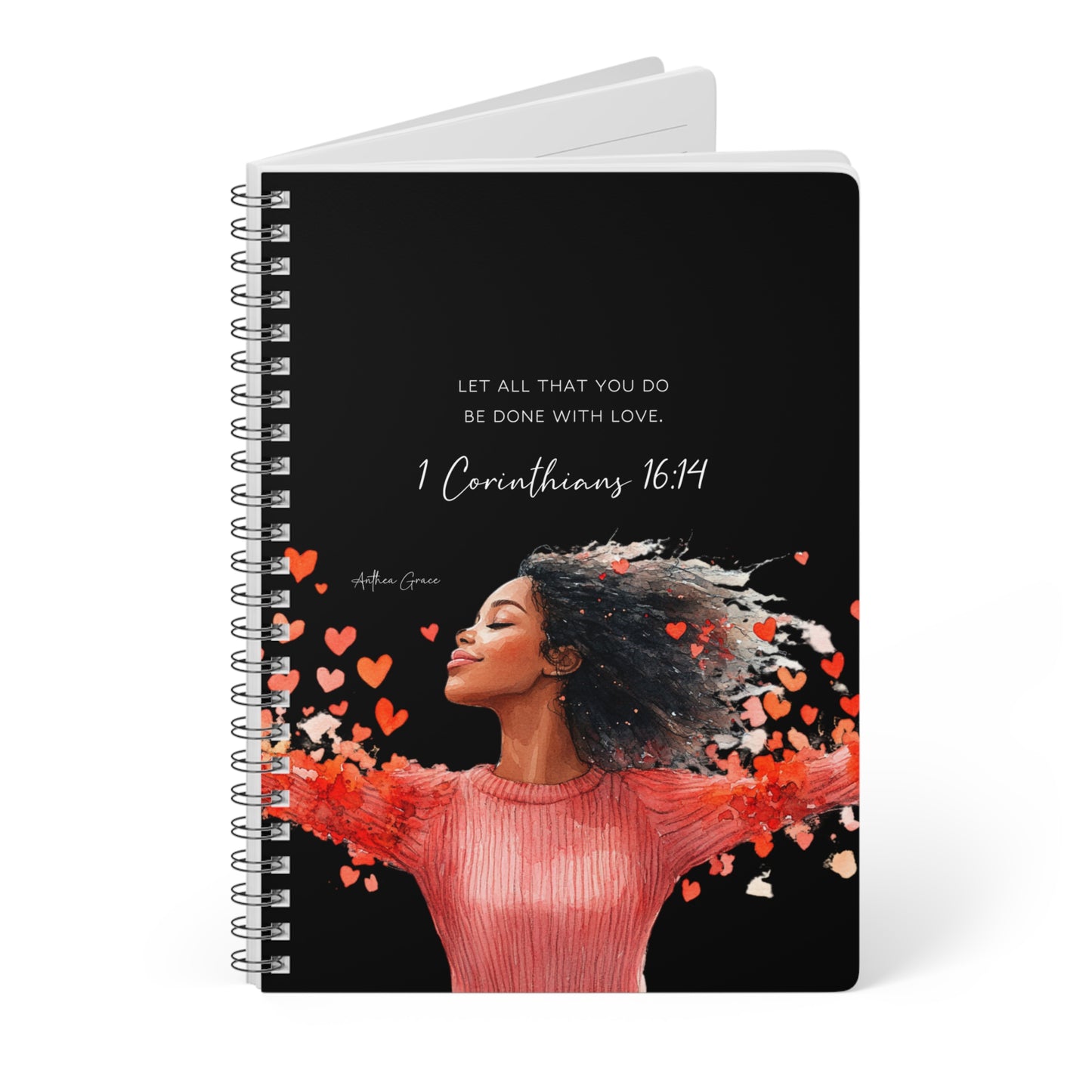 1 Corinthians 16:14 Spiral A5 Notebook