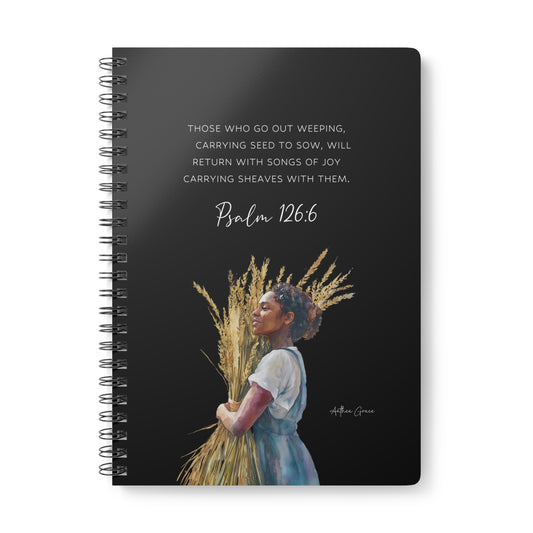 Psalm 126:6 Spiral A5 Notebook