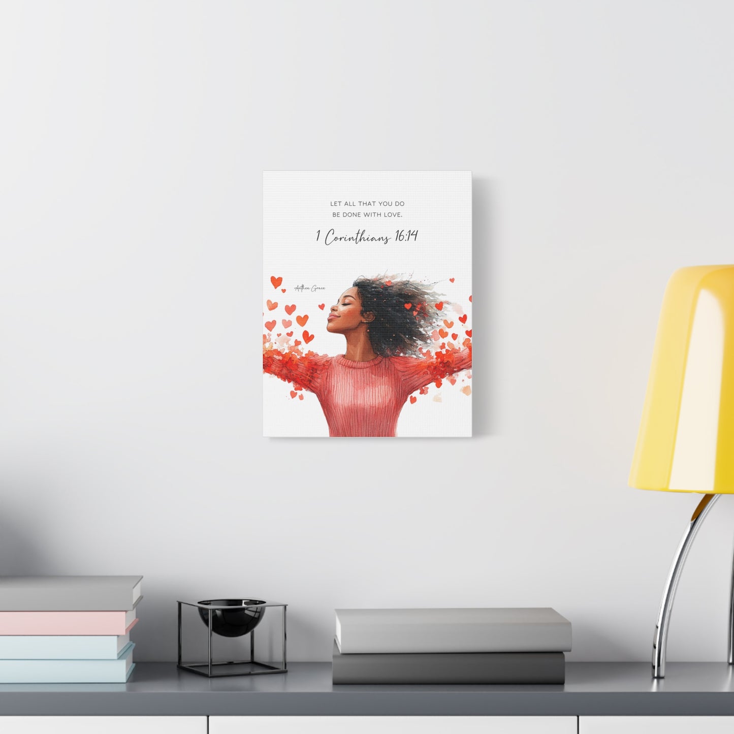 1 Corinthians 16:14 Wall Art Canvas