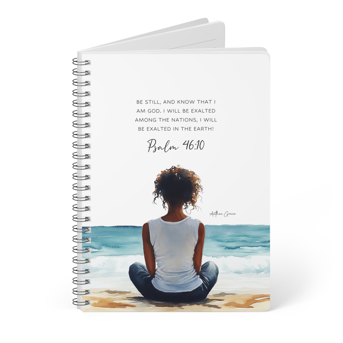 Psalm 46:10 Spiral A5 Notebook