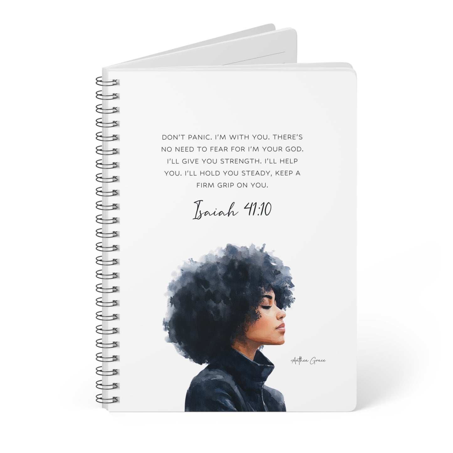 Isaiah 41:10 Spiral A5 Notebook
