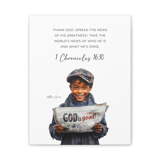 1 Chronicles 16:10 Wall Art Canvas