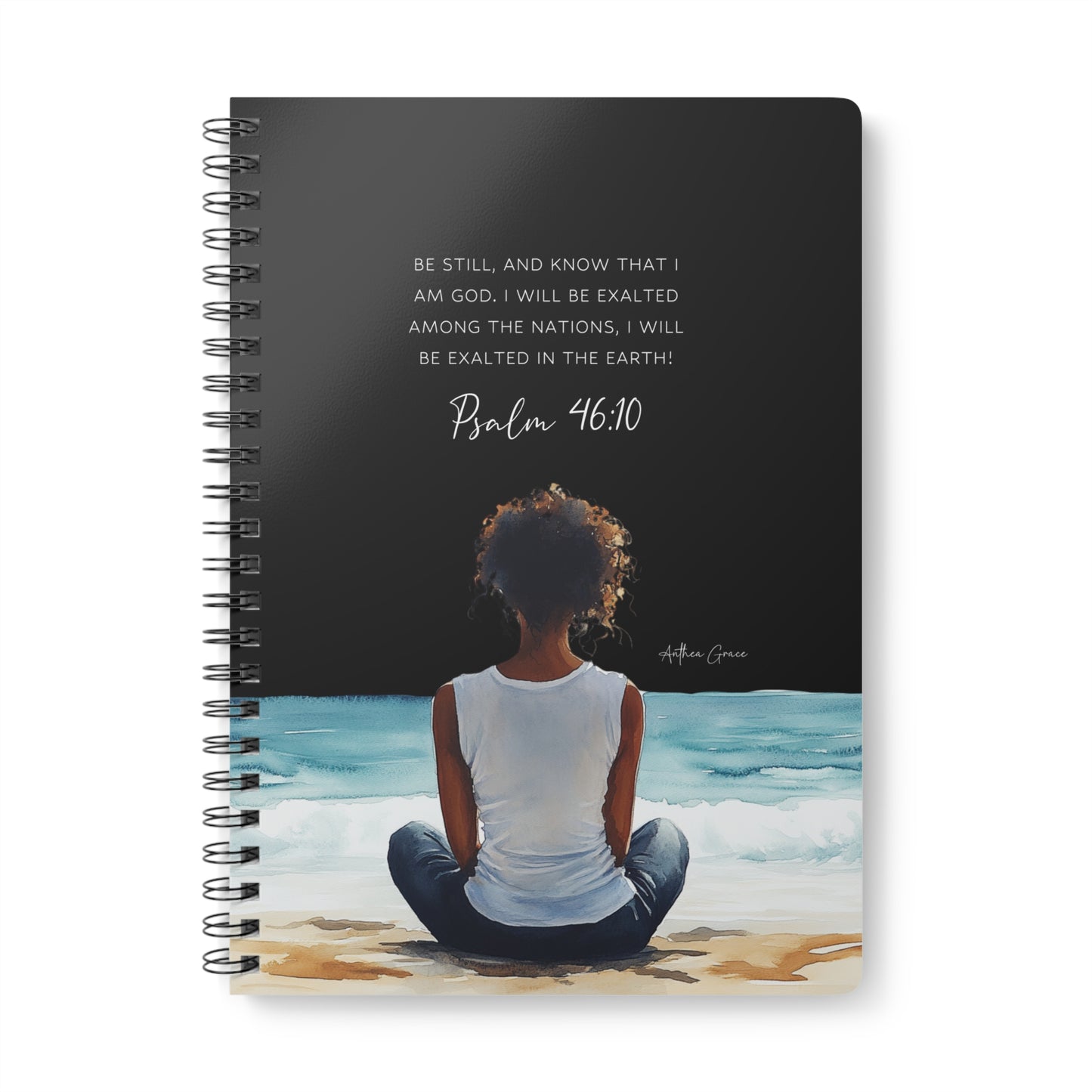 Psalm 46:10 Spiral A5 Notebook