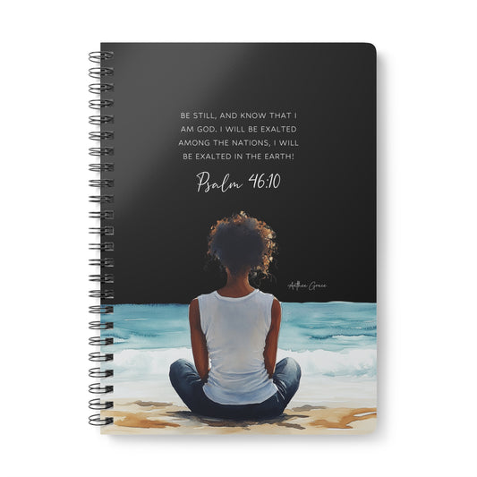 Psalm 46:10 Spiral A5 Notebook