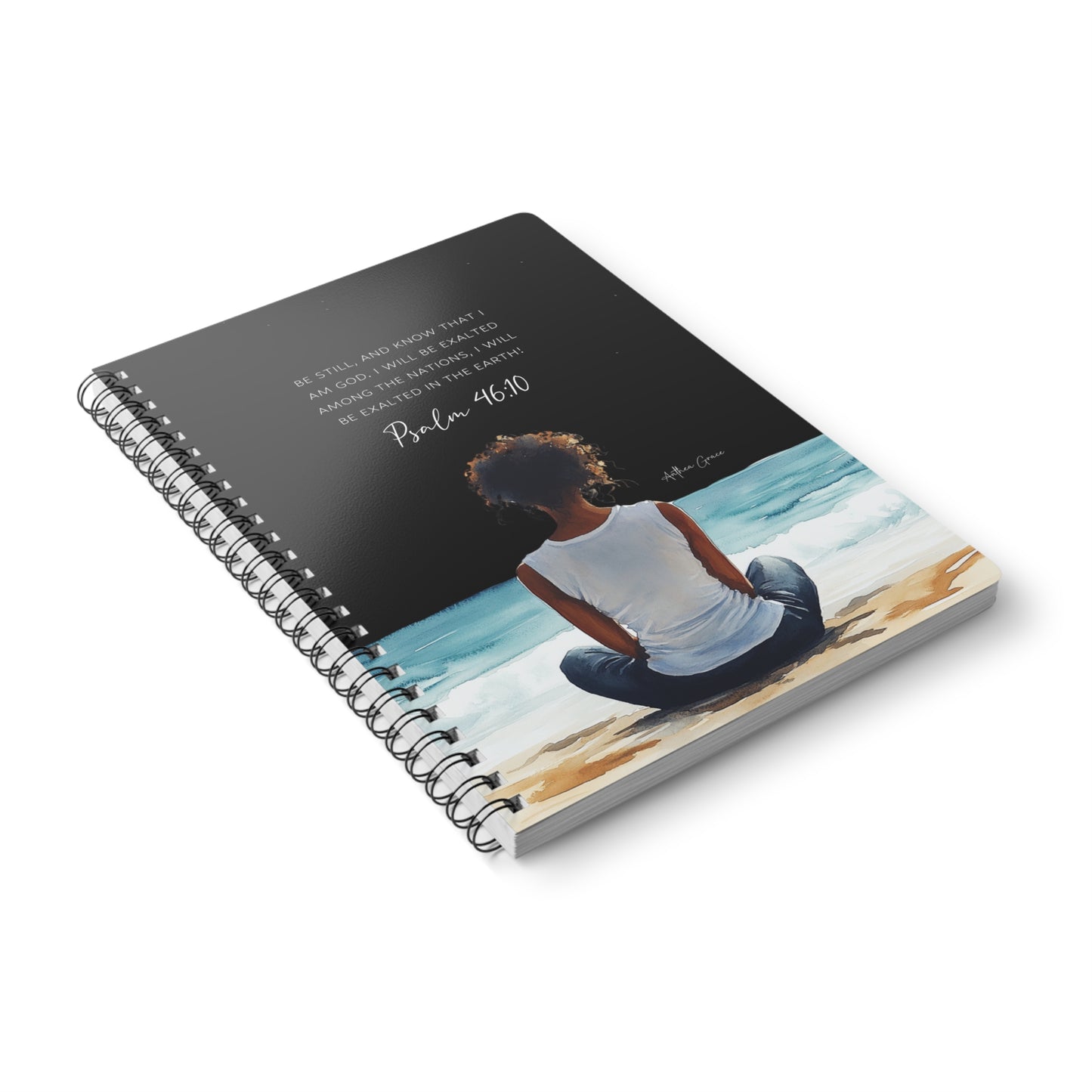 Psalm 46:10 Spiral A5 Notebook