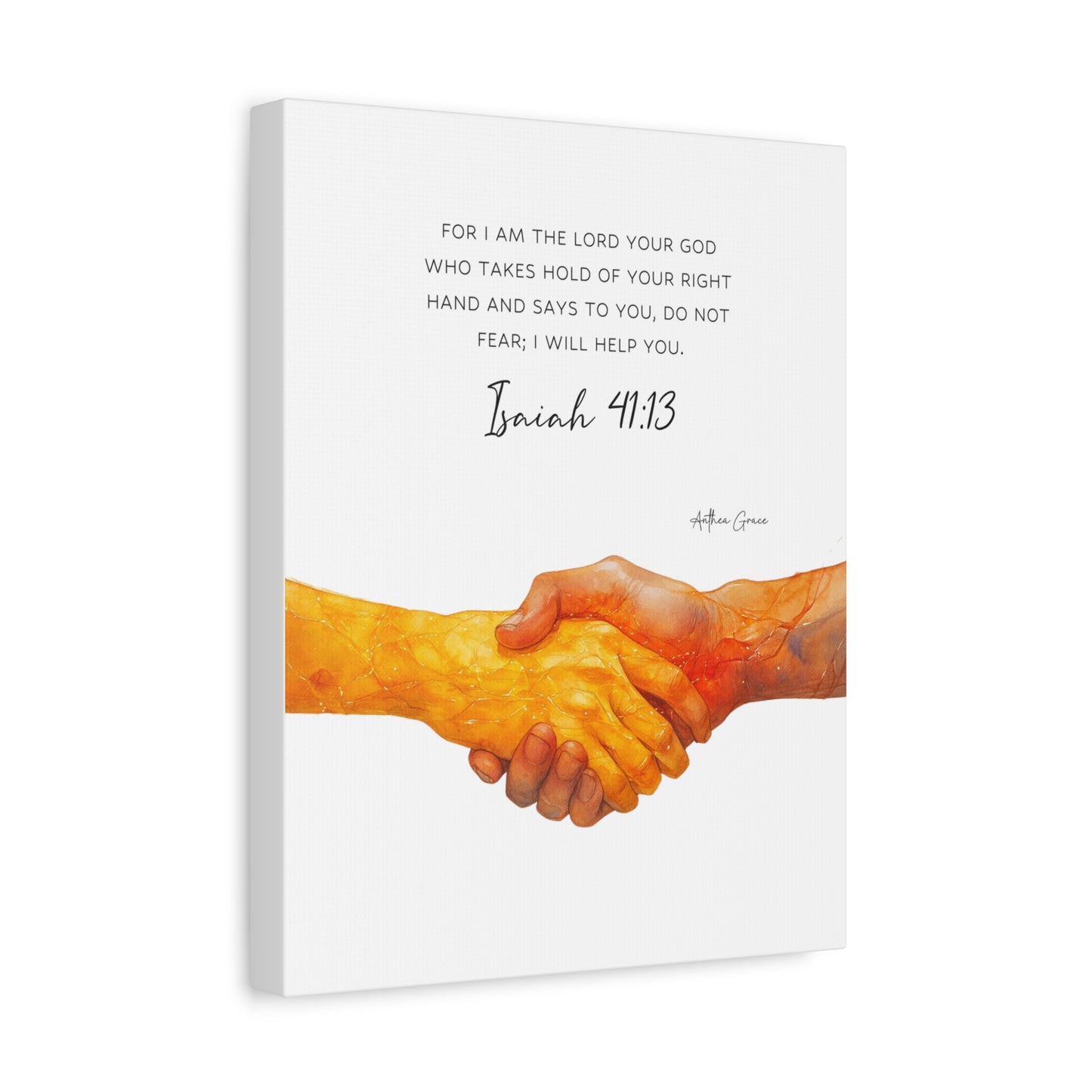 Isaiah 41:13 Wall Art Canvas