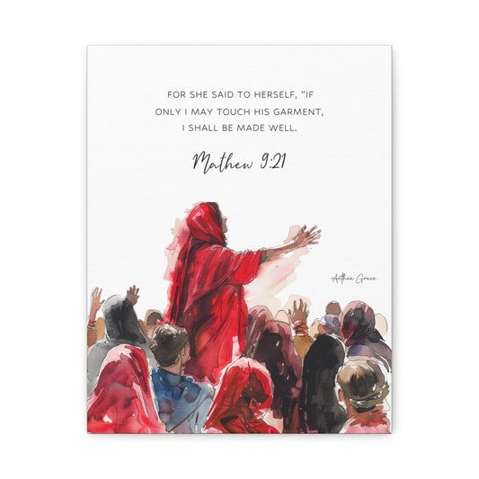 Mathew 9:21 Wall Art Canvas