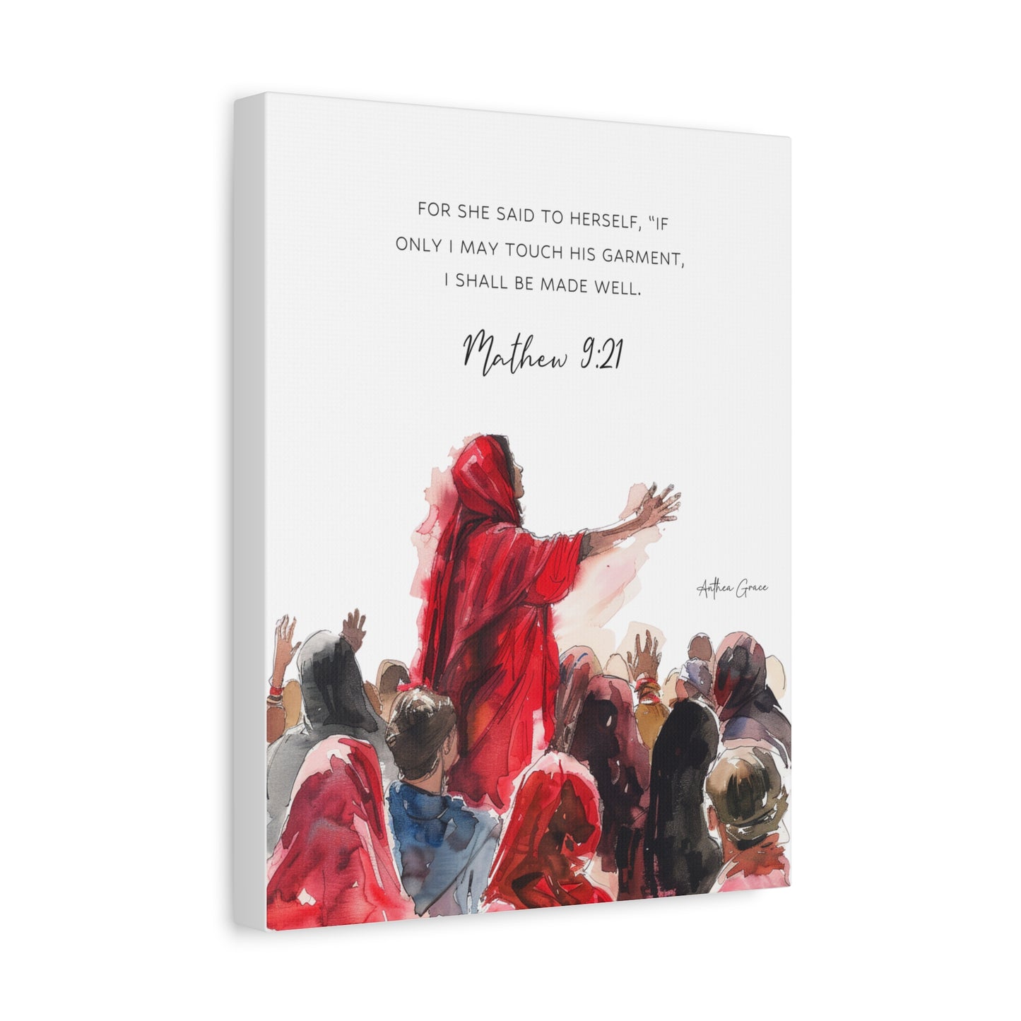 Mathew 9:21 Wall Art Canvas