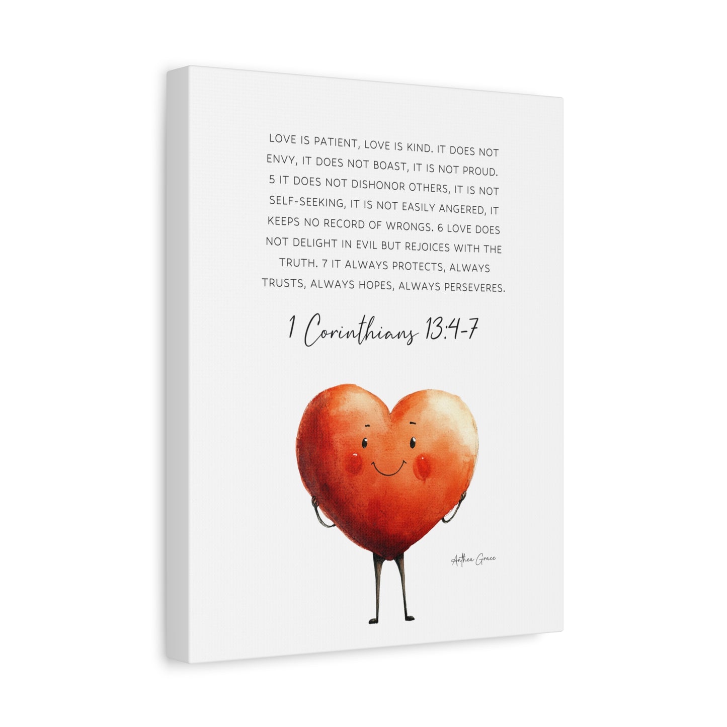 1 Corinthians 13:4-7 8 Wall Art Canvas