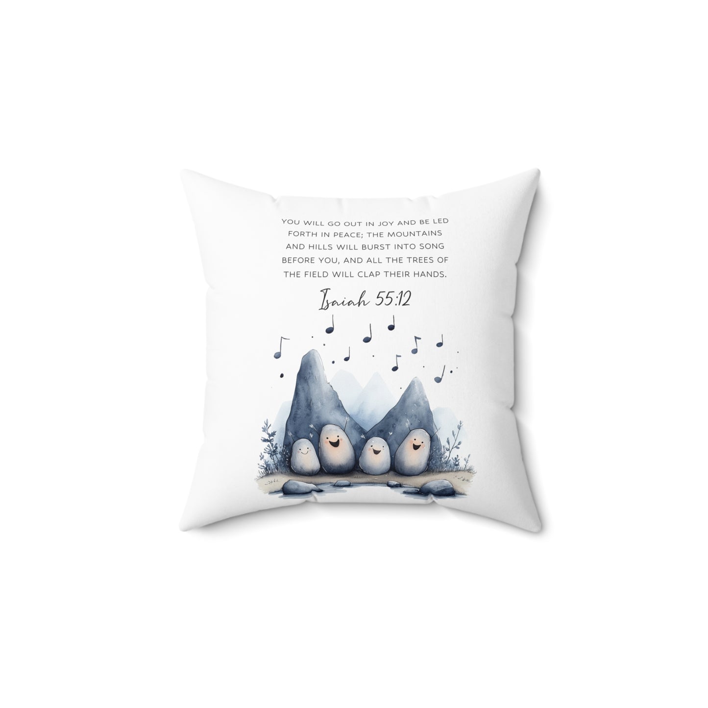 Isaiah 55:12 Cozy Decorative Pillow