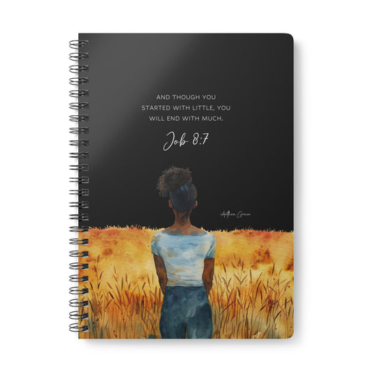 Job 8:7 Spiral A5 Notebook