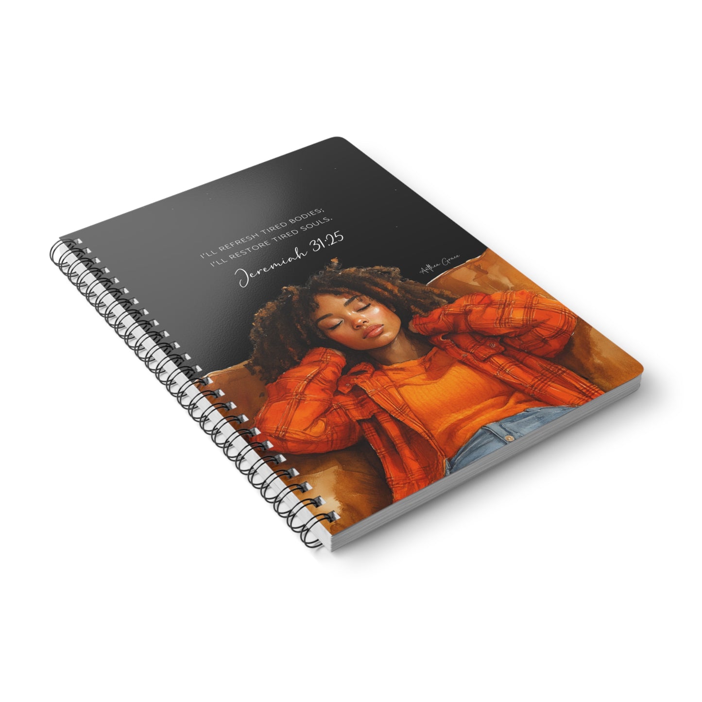Jeremiah 31:25 Spiral A5 Notebook