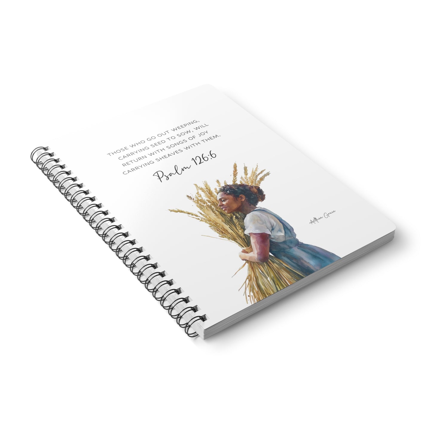 Psalm 126:6 Spiral A5 Notebook