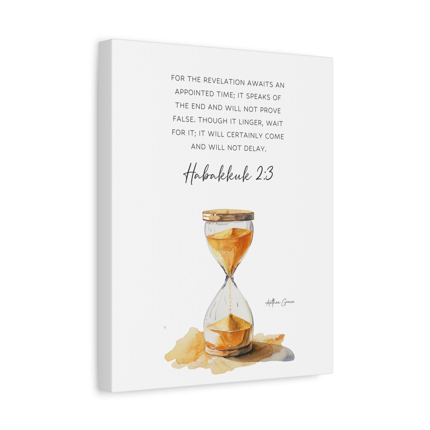 Habakkuk 2:3 Wall Art Canvas