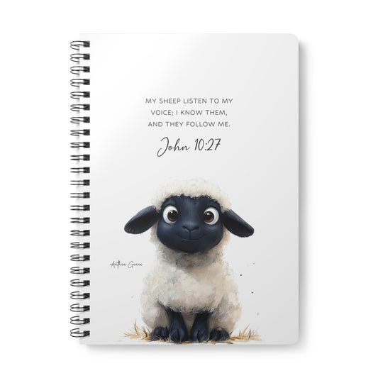 John 10:27 Spiral A5 Notebook