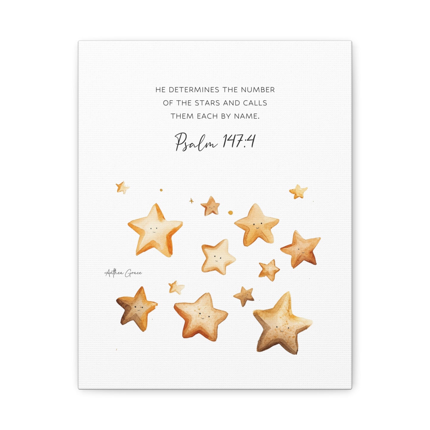 Psalm 147:4 Wall Art Canvas