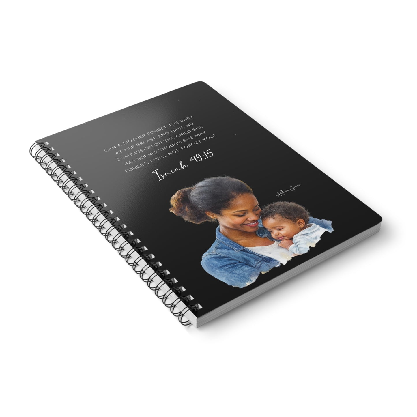 Isaiah 49:15 Spiral A5 Notebook