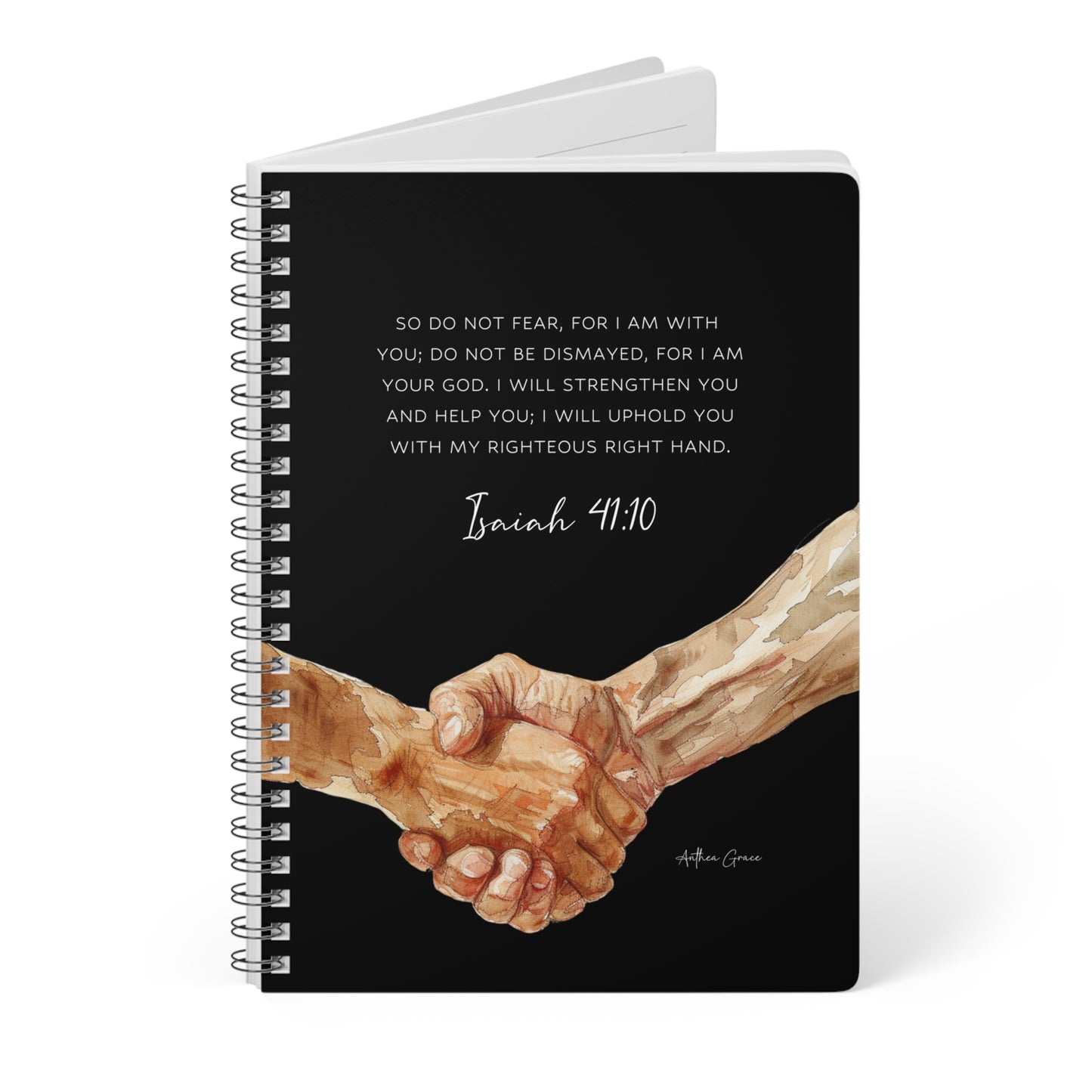 Isaiah 41:10 Spiral A5 Notebook