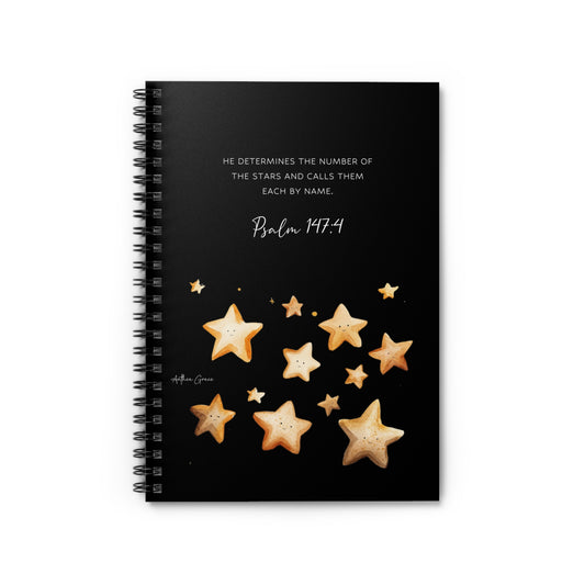 Copy of Starry Night Spiral Notebook  Inspirational Design, Perfect for Journaling, Note Taking, Gift for Students, Bible Verses, Star Lovers