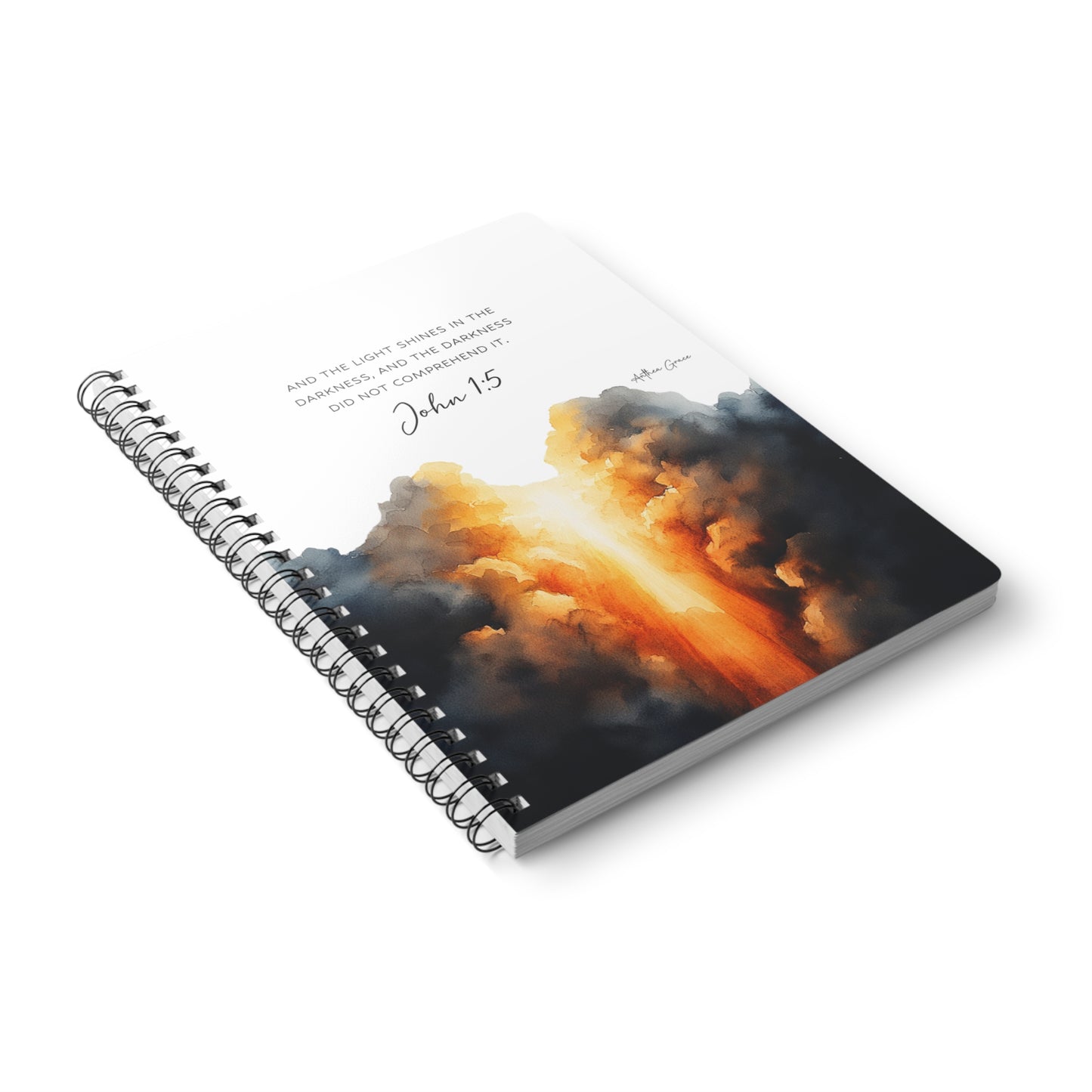 John 1:5 Spiral A5 Notebook