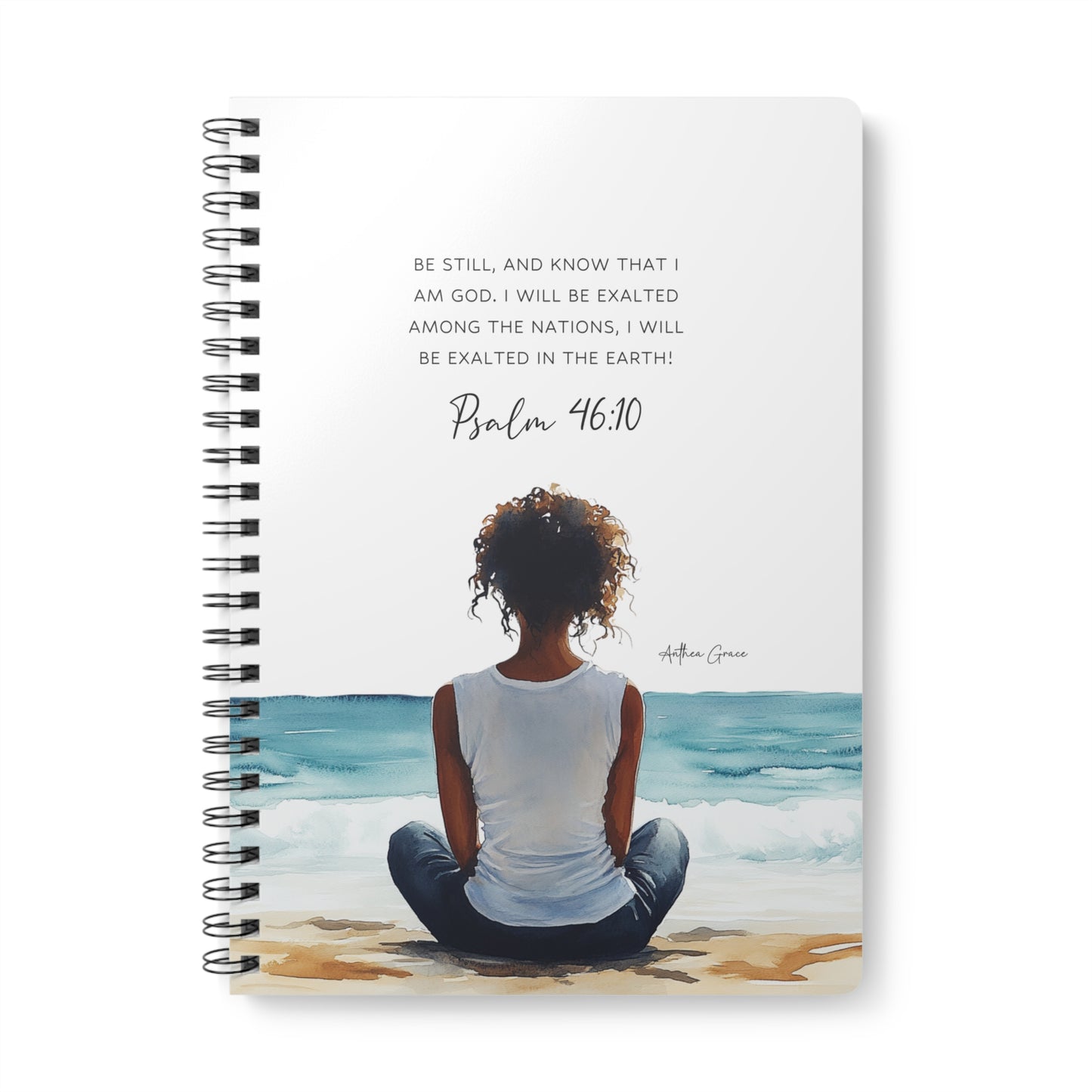 Psalm 46:10 Spiral A5 Notebook