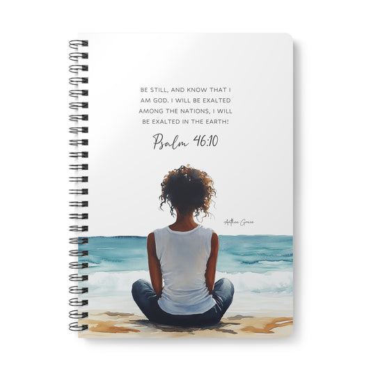Psalm 46:10 Spiral A5 Notebook