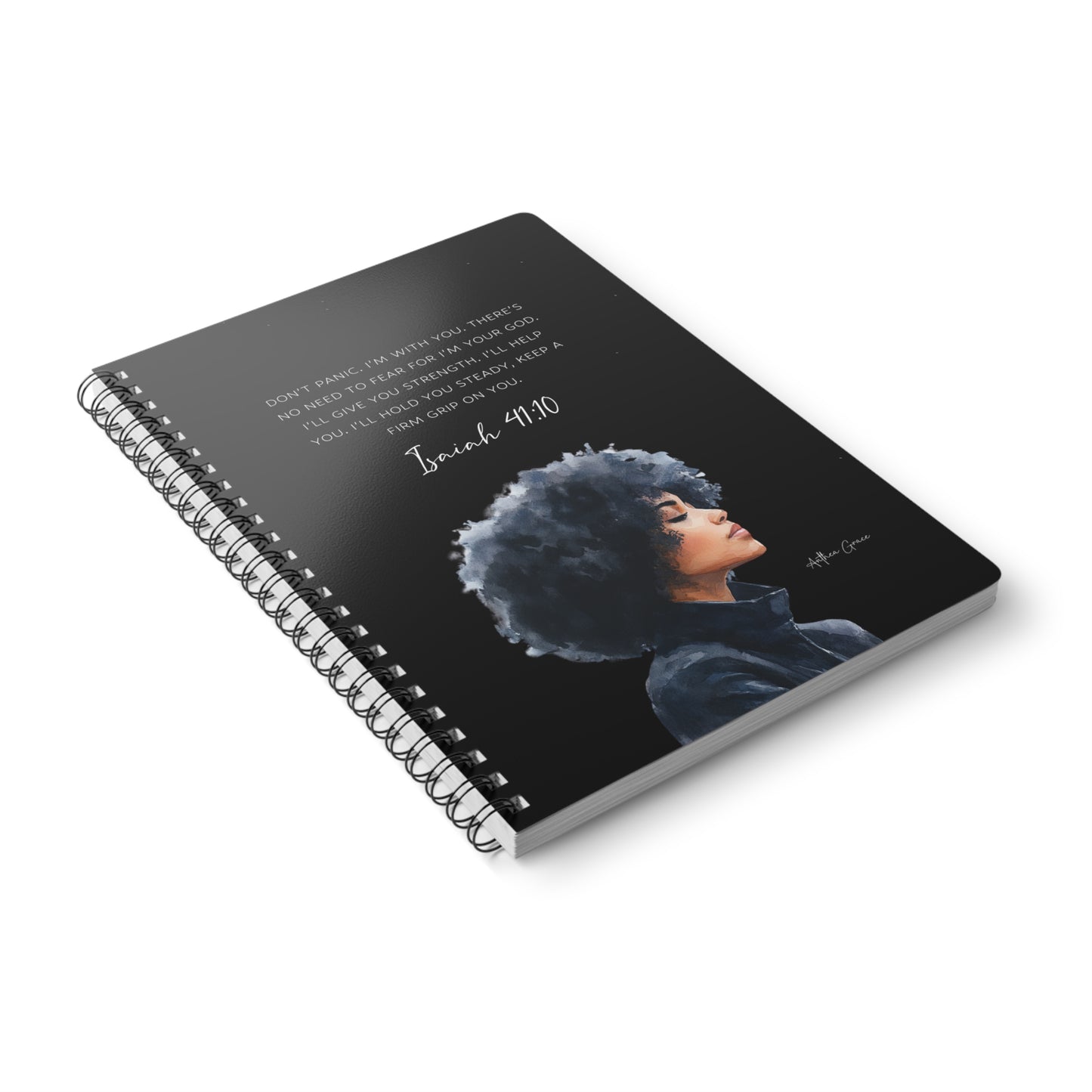 Isaiah 41:10 Spiral A5 Notebook