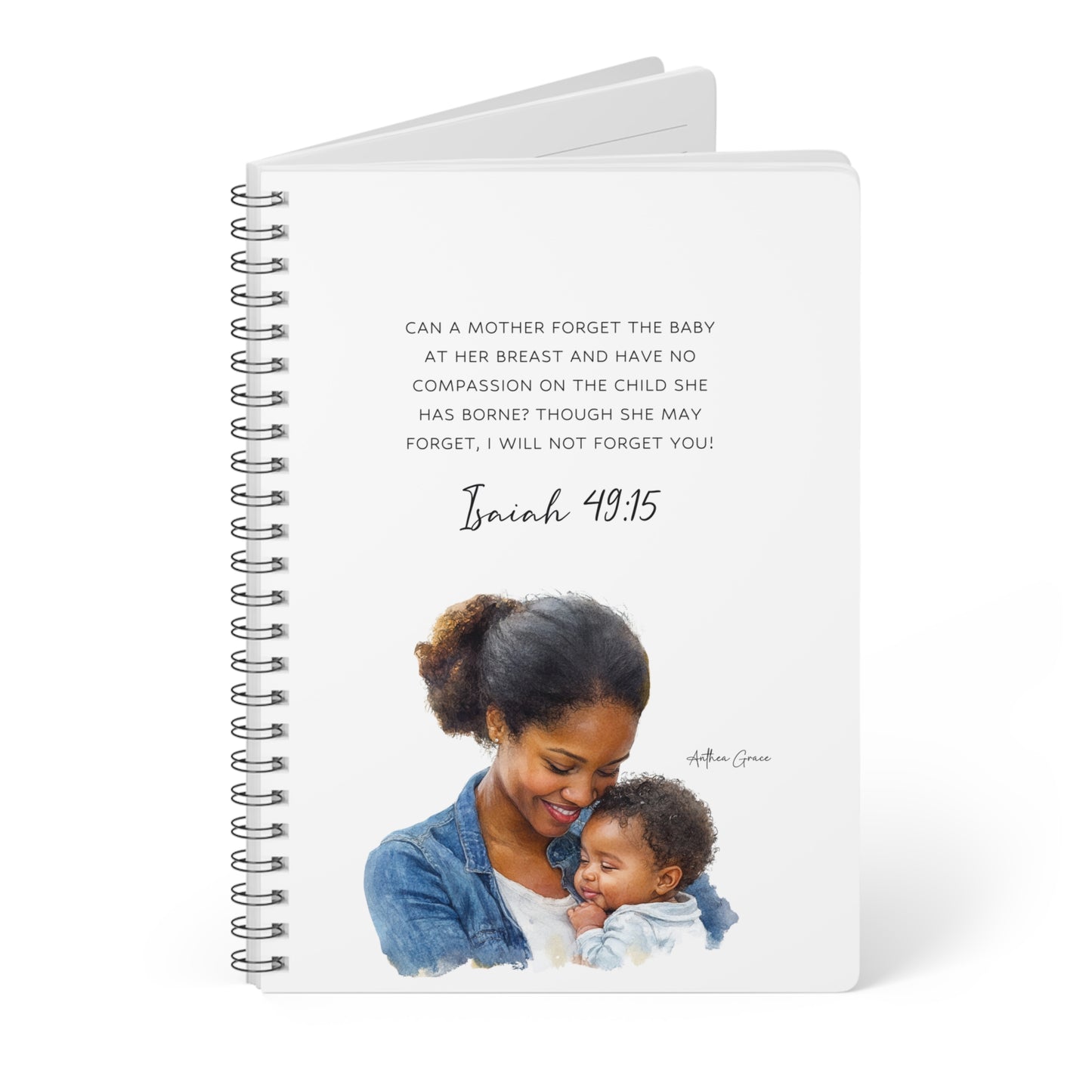 Isaiah 49:15 Spiral A5 Notebook