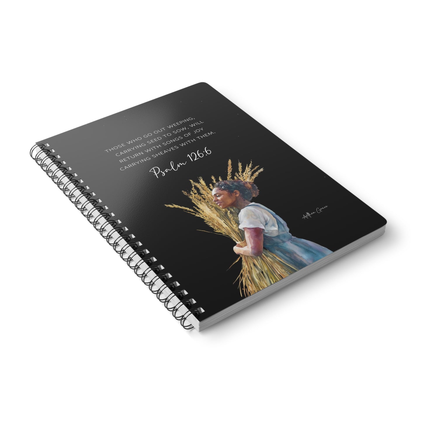 Psalm 126:6 Spiral A5 Notebook
