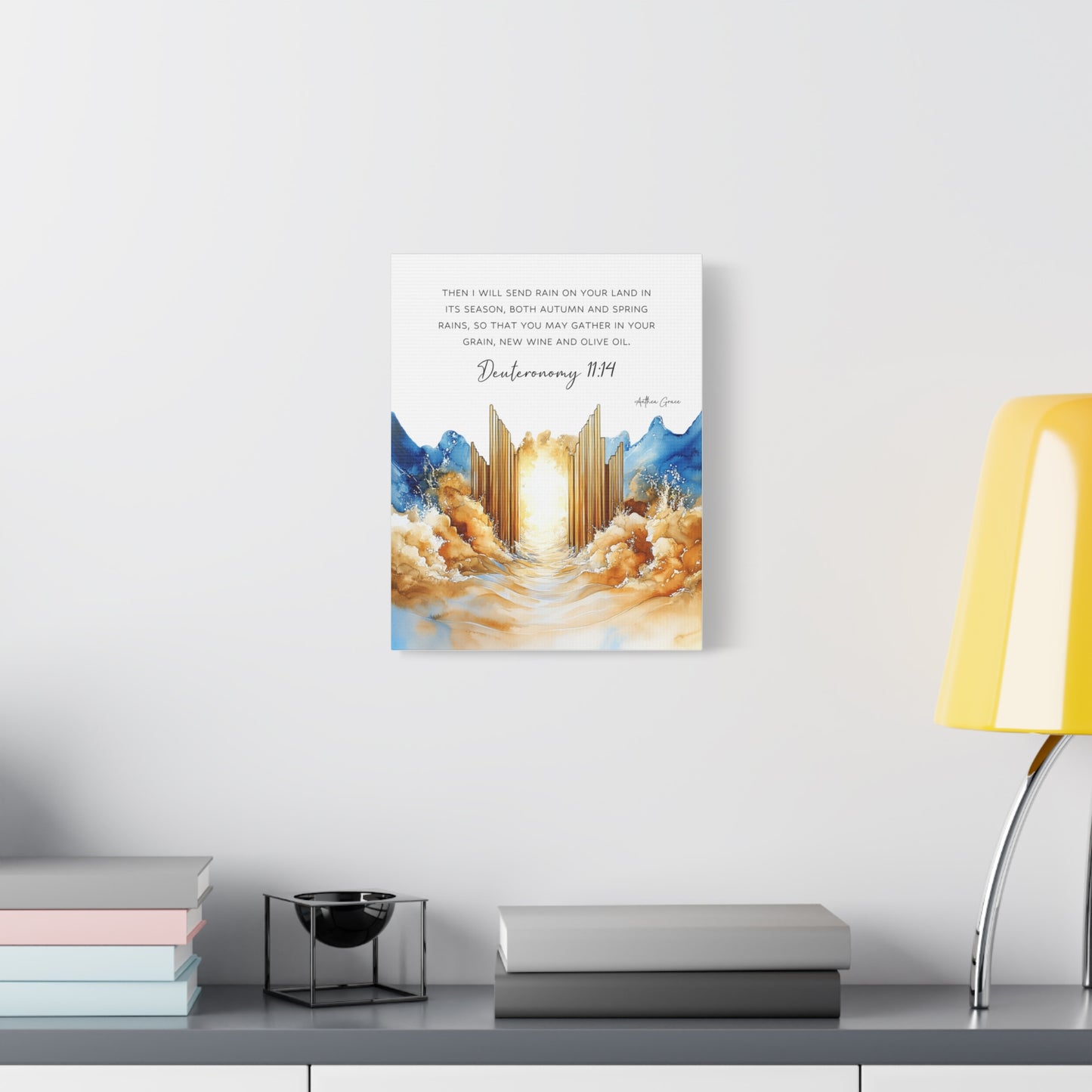 Deuteronomy 11:14 Wall Art Canvas