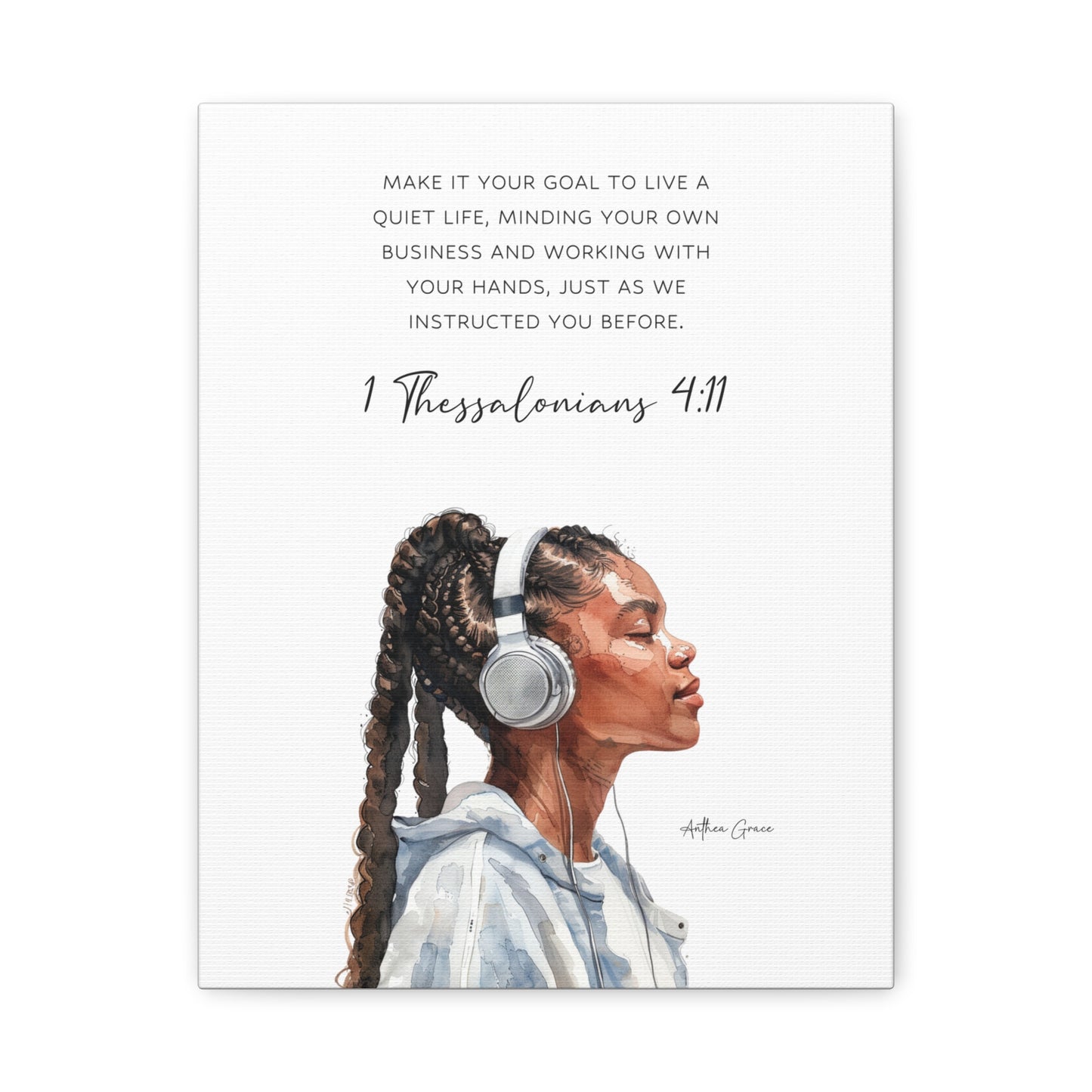 1 Thessalonians 4:11 Wall Art Canvas
