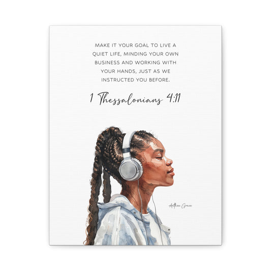 1 Thessalonians 4:11 Wall Art Canvas