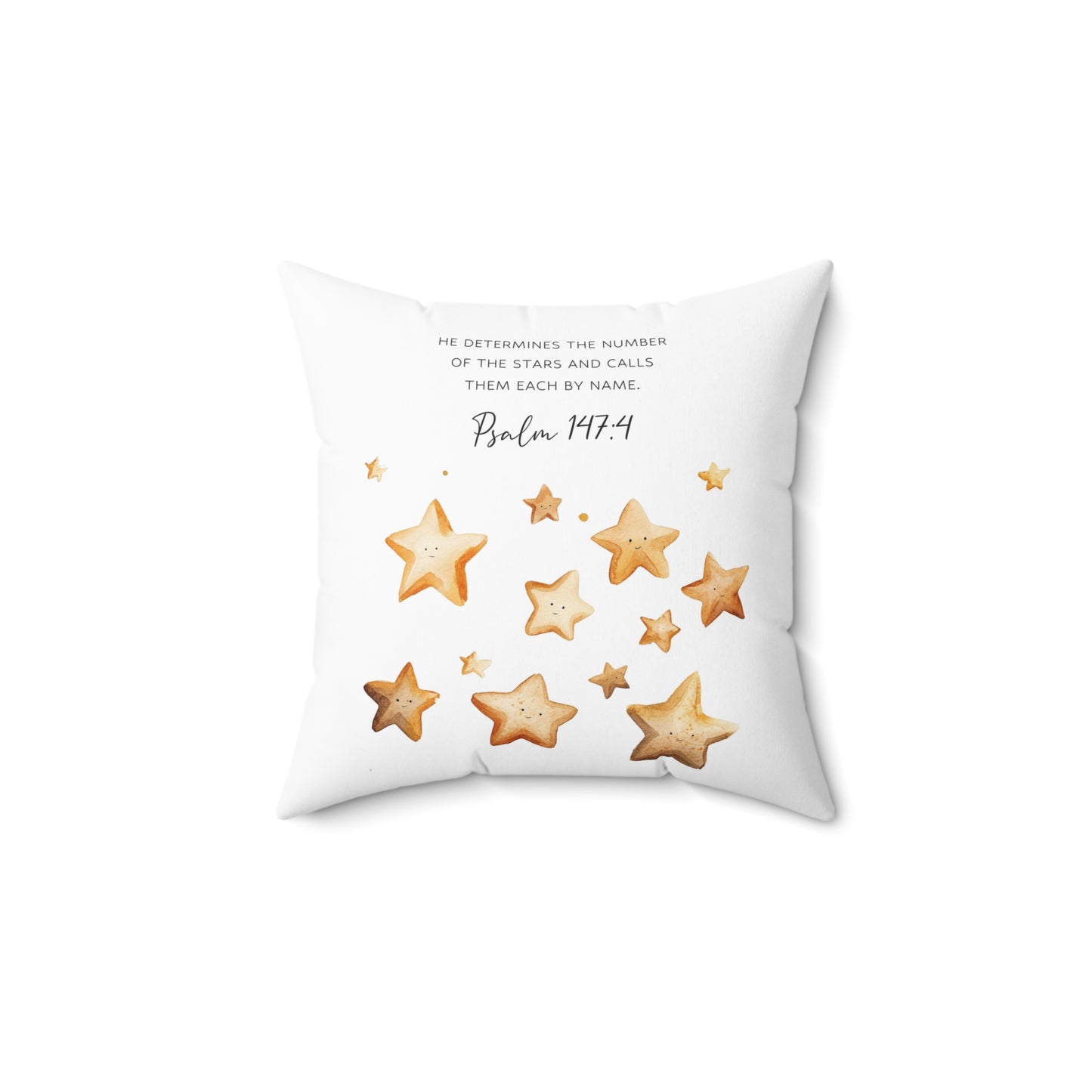 Psalm 147:4 Cozy Decorative Pillow