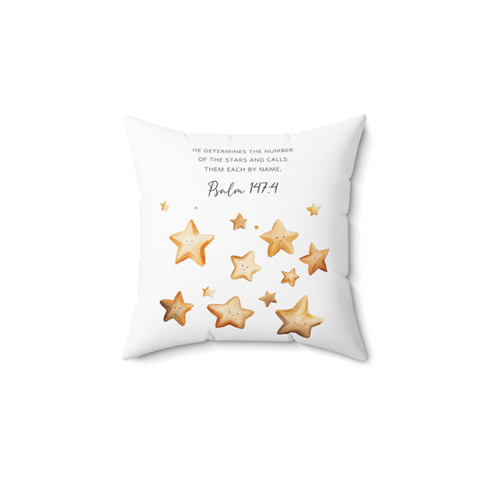 Psalm 147:4 Cozy Decorative Pillow